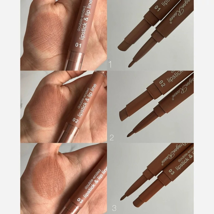 رژ لب جامد دوطرفه اورجینال(رژلب وخط لب)